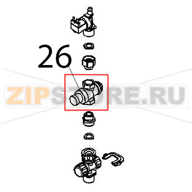 Ridutt. pres. F-F Ø: 1/2&quot; Angelo Po FX82E2T Ridutt. pres. F-F Ø: 1/2" Angelo Po FX82E2TЗапчасть на деталировке под номером: 26