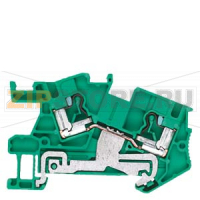 PE-INSTA through-type terminal 2.5 mm2, 5.2 mm width green-yellow Siemens 8WH6001-0CF07
