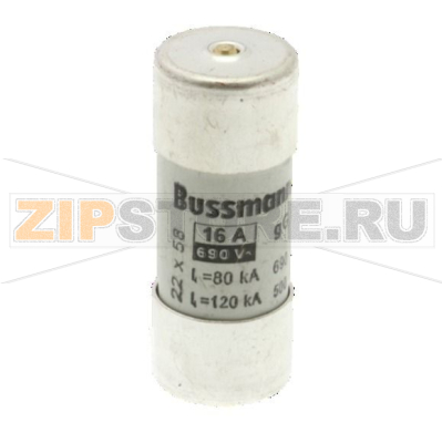Предохранитель, 16 A, AC 690 В, 80 кА, 22x58 мм, gL/gG, IEC Eaton CYL FUSE &gt;STR &gt;22x58 16A GG 6 