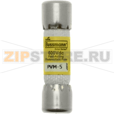 Предохранитель, 5 A, DC 600 В, 50 кА, 10x38 мм, UL, CSA Eaton 1FA, Midget 5 А 600 DC PV 