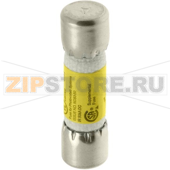 Предохранитель, 5 A, DC 600 В, 50 кА, 10x38 мм, UL, CSA Eaton 1FA, Midget 5 А 600 DC PV 