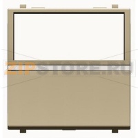 Механизм одноклавишной кнопки, двухмодульный, шампань ABB 3451.20