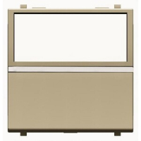 Механизм одноклавишной кнопки, двухмодульный, шампань ABB 3451.20