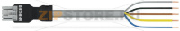 pre-assembled connecting cable; Eca; Socket/open-ended; 5-pole; Cod. B; 2 m; 1,00 mm; gray Wago 891-8995/105-203