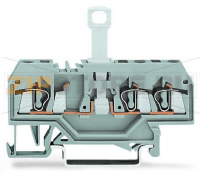 3-проводные клеммы с размыкателем; для DIN-рейки 35 x 15 и 35 x 7,5; 2,5 мм; CAGE CLAMP®; 2,50 mm; серые Wago 280-683