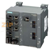 Управляемый промышленный коммутатор SCALANCE X308-2, 7 X 10/100 Mбит/c  с портами RJ45, 1 X 10/100/1000 Мбит RJ45,  2 X 1000 Мбит  MM SC оптич. портов . диагностика, рез. блок питания, PROFINET-IO DEVICE Siemens 6GK5308-2FL10-2AA3