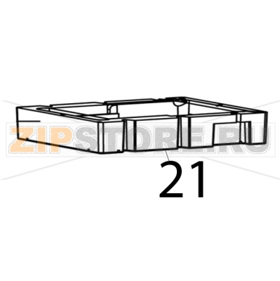 Foam f. evaporator Bartscher RT-78B-8 Foam f. evaporator Bartscher RT-78B-8Запчасть на деталировке под номером: 21