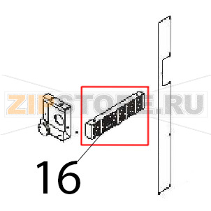 Protect. contr. board Angelo Po FM1221E1 Protect. contr. board Angelo Po FM1221E1Запчасть на деталировке под номером: 16
