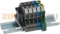 JUNCTION BOX 5-POLES ON DIN 110 mm GUIDE