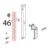 Profilo porta sil nero C121 Unox XV 203G