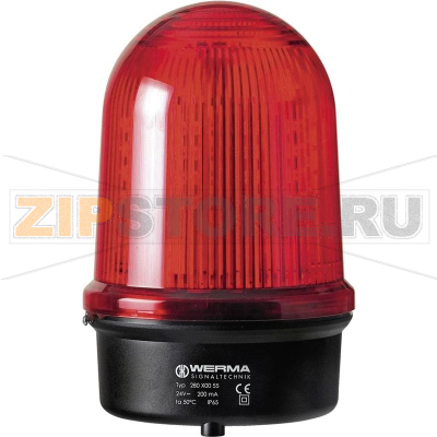 Лампа сигнальная 230 В, поворотная, светодиодная, красная Werma 280.120.68 
