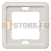 DELTA PROFIL ТИТАНОВО-БЕЛЫЙ РАМКА 1-МЕСТНАЯ С ПРЯМЫМИ УГЛАМИ 80X80MM Siemens 5TG1811