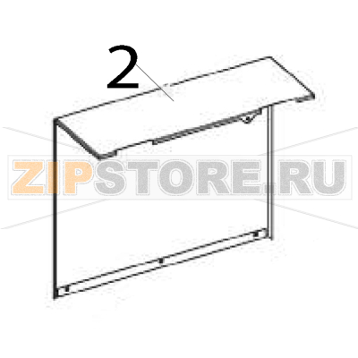 Electronics cover Zebra ZT211 Electronics cover Zebra ZT211Запчасть на деталировке под номером: 2