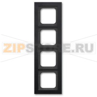 Рамка четырехместная, чёрная ABB 5800.70