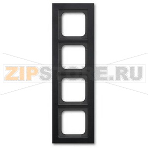 Рамка четырехместная, чёрная ABB 5800.70 