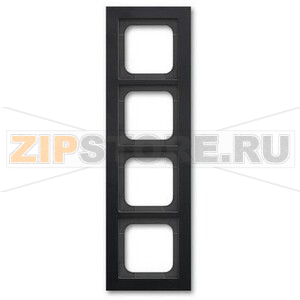 Рамка четырехместная, чёрная ABB 5800.70 