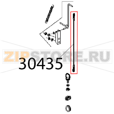 Corda sistema di sicurezza Angelo Po KD130EAT Corda sistema di sicurezza Angelo Po KD130EATЗапчасть на деталировке под номером: 30435