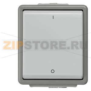 DELTA FLACHE ВЫКЛЮЧАТЕЛЬ 10А 250В НАВЕСНОГО МОНТАЖА IP44 С ЗАЩИТОЙ ОТ БРЫЗГ  2-ПОЛЮСНЫЙ 1 КЛАВИША Siemens 5TA4702 