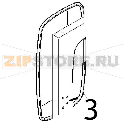 External glass gasket Angelo Po FM1011E1 External glass gasket Angelo Po FM1011E1Запчасть на деталировке под номером: 3