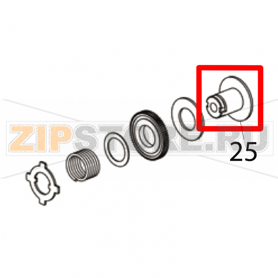 Держатель односторонней муфты Godex EZPi-1200 Держатель односторонней муфты Godex EZPi-1200Запчасть на деталировке под номером: 25Название запчасти Godex на английском языке: One-way clutch holder EZPi-1200.