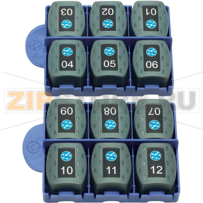 Идентификаторы кабеля номерные, RJ-45, 12 шт Ideal Networks VDV II 