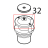 Intake pipe fitting cover Silanos N700 PS