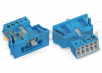 Snap-in plug; 5-pole; Cod. I; 1,50 mm; blue Wago 890-2115
