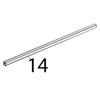 Listello quadro sup porta inox Unox XVC 504