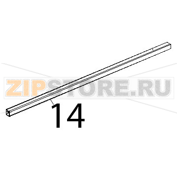 Listello quadro sup porta inox Unox XVC 504 Listello quadro sup porta inox Unox XVC 504Запчасть на деталировке под номером: 14