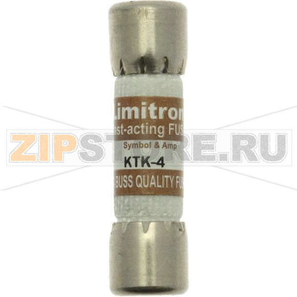Предохранитель, 4 A, AC 600 В, 100 кА, 10x38 мм, UL, CSA, быстродействующий Eaton LIMITRON FAST A 