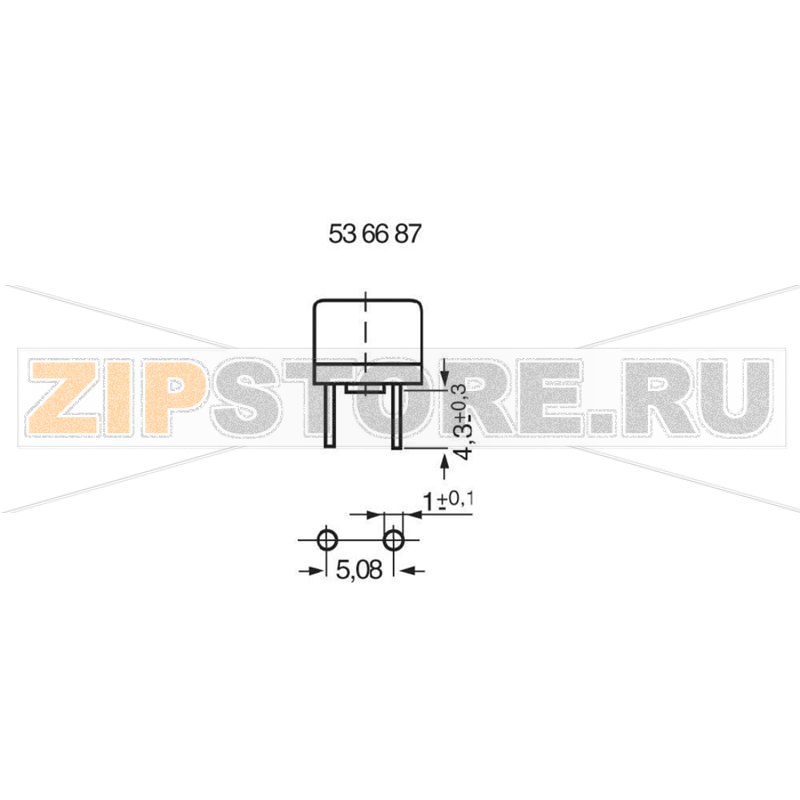 Предохранитель 2 А, 250 В, T, 1 шт ESKA 887.020 