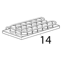 Evaporator assy small cube Scotsman AC 56