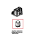 Grooved door pin bushing Unox XB 695