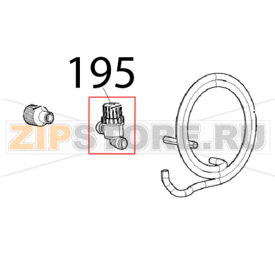 Filtro acqua Ø: 10, MESH100 Unox XVC 1005EP Filtro acqua Ø: 10, MESH100 Unox XVC 1005EPЗапчасть на деталировке под номером: 195