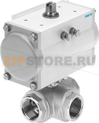 Кран шаровой с приводом Festo VZBM-A-2&quot;-RP-25-F-3L-B2-PA80 