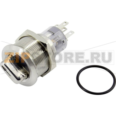 Переключатель поворотный 250 В, 5 А, 1x90°, 2 позиции, IP40 TRU Components TC-GQ22-A-11X/21/B/12V/S203 
