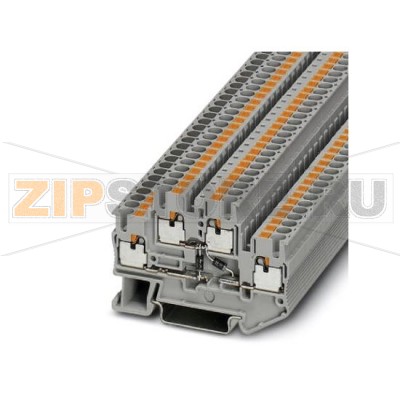 Проходные клеммы Phoenix Contact PITTB 2,5-2DIO/O-UL/O-UR Сечение:  0,14 мм² - 4 мм², AWG: 26 - 12, Тип подключения: Зажимы Push-in, Ширина: 5,2 мм, Цвет: cерый, Тип монтажа: NS 35/7,5, NS 35/15.Минимальный заказ: 50 шт.Упаковка: 50 шт.