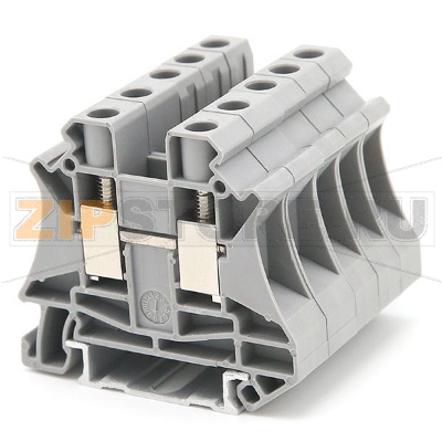 Клемма проходная, универсальная, серая CHIKU RUT 10 