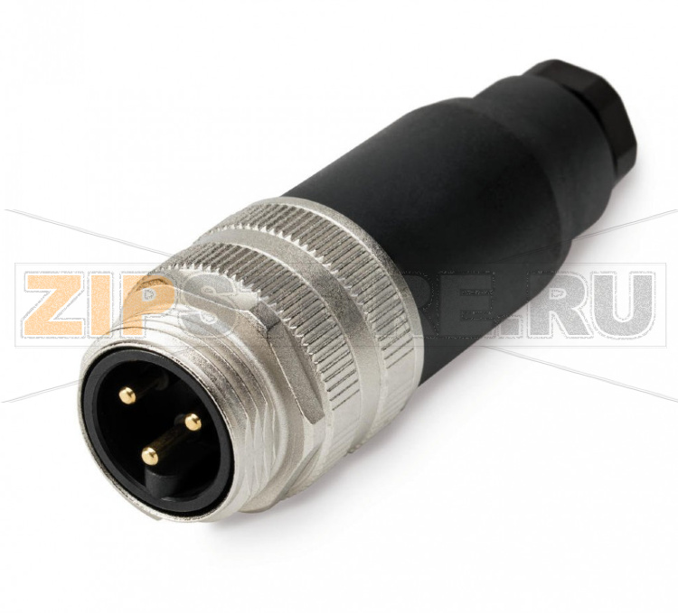 Pluggable connector, 7/8 inch; 7/8 inch; 3-pole; Plug, straight Wago ...