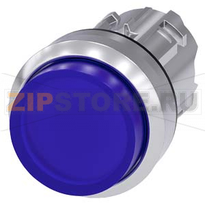 АКТУАТОР КНОПКИ С ВОЗМОЖНОСТЬЮ ПОДСВЕТКИ, 22MM, КРУГЛ., ГЛЯНЦЕВЫЙ МЕТАЛЛ, КНОПКА СИНЯЯ ВЫСТУПАЮЩАЯ, БЕЗ ФИКСАЦИИ, С МАРКИРОВКОЙ ЛАЗЕРОМ, КАСТОМИЗИРОВАННАЯ МАРКИРОВКА ИЛИ ГРАФИЧЕСКИЕ СИМВОЛЫ В СООТВЕТСТВИИ С ВЫБОРОМ В КОНФИГУРАТОРЕ SIRIUS ACT (CIN) Siemens 