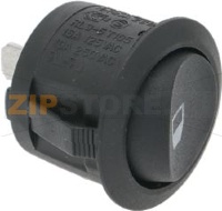 ОДНОПОЛЮСНАЯ ЧЕРНАЯ КНОПКА 10A 250В