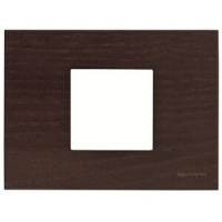 Рамка на 2 модуля, натуральное дерево венге ABB 2CLA247200N2101
