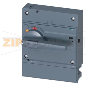 Front mounted rotary operator standard IP30 with door interlocking and door open function accessory for: 3VA55/3VA65/3VA66 Siemens 3VA9677-0EK31 