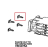 Plastic clip to fix contactors Unox XV 593