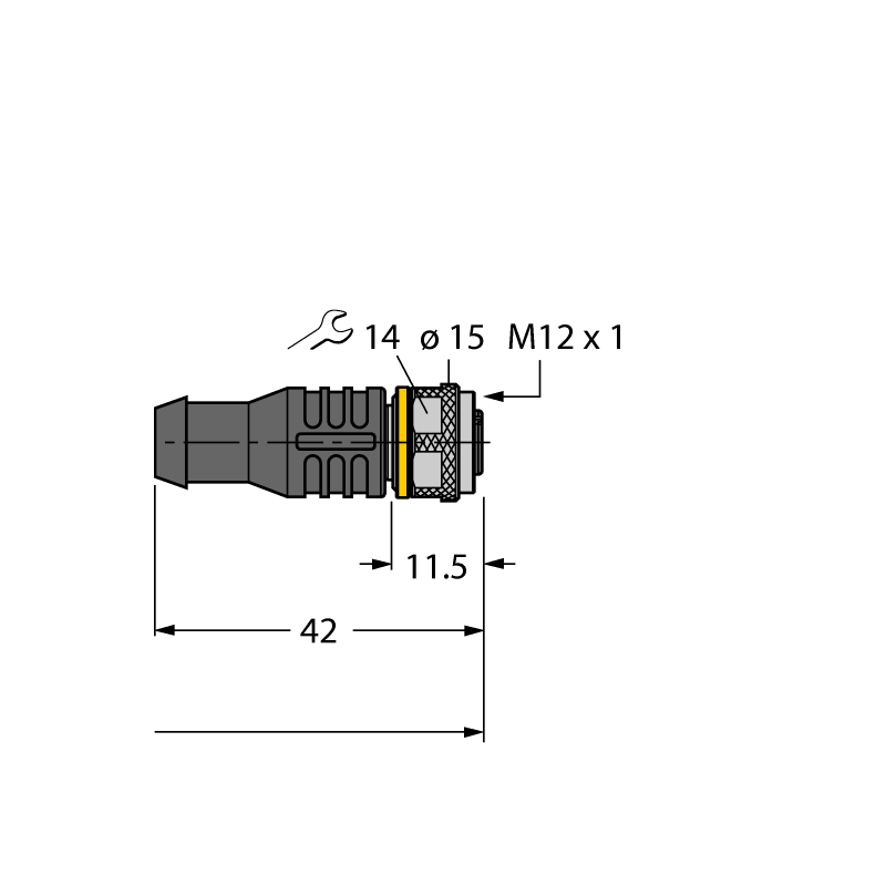Кабель PUR Turck RKC8T-9-RKC8T/TXL 