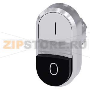 АКТУАТОР ДВОЙНОЙ КНОПКИ С ВОЗМОЖНОСТЬЮ ПОДСВЕТКИ, 22MM, КРУГЛ., ГЛЯНЦЕВЫЙ МЕТАЛЛ, КНОПКИ: БЕЛАЯ (ПЛОСКАЯ) С МАРКИРОВКОЙ "I", ЧЁРНАЯ (ВЫСТУПАЮЩАЯ) C МАРКИРОВКОЙ "0" Siemens 3SU1051-3BB61-0AK0 