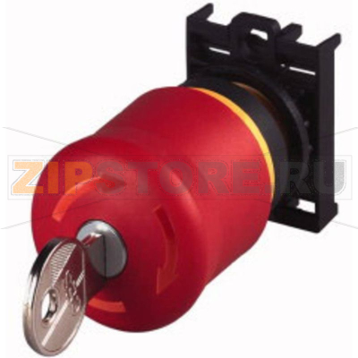 Выключатель аварийный, IP67/IP69K 1 шт Eaton M22-PVS/K01 