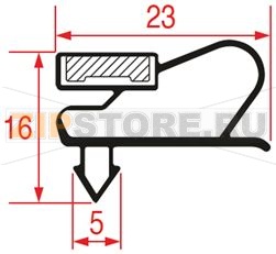 GUARNIZIONE AD INCASTRO 825x580 mm 