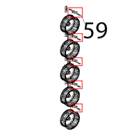 Resistenza 1 spira, 147 W, 105 V Unox XBC 905