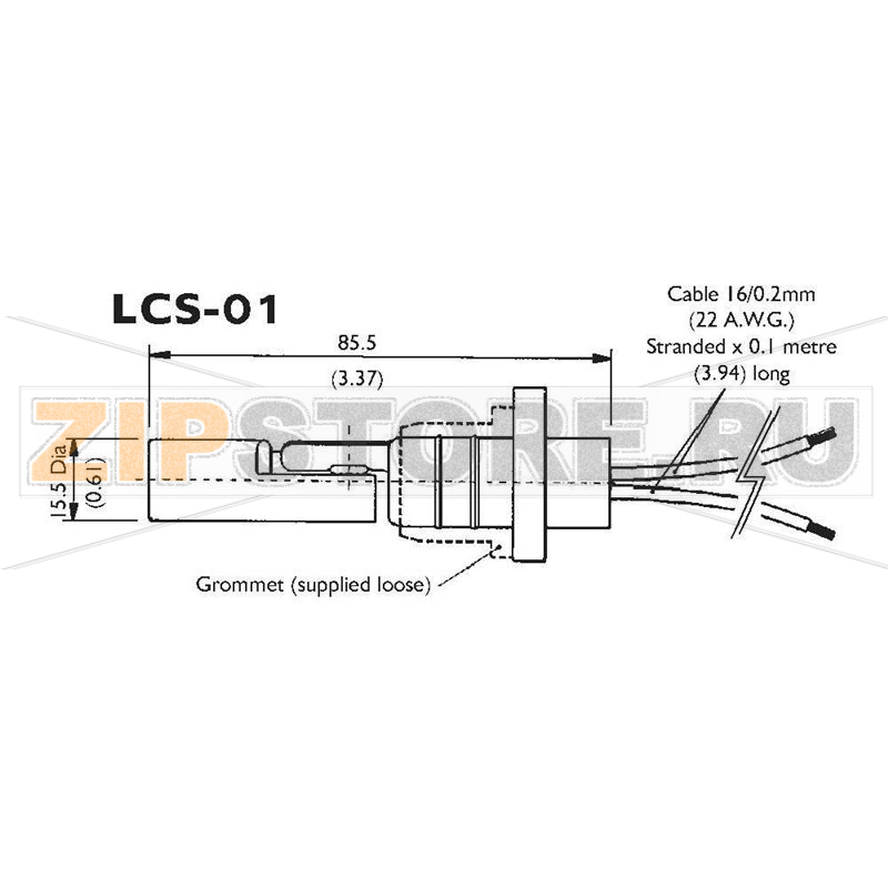 Переключатель поплавковый 250 В/AC, 100 В/DC, 1 А, IP65, 1 шт TE Connectivity LCS-01 